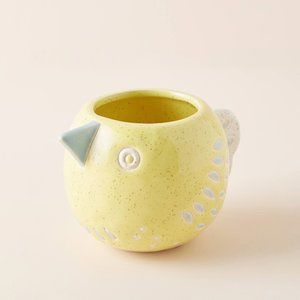 HTF Anthropologie Bird Garden Pot, Small